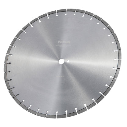 Diamond Blade, 20inch/500mm Concrete Saw Blade Wet or Dry, 0.47inch/12mm Flat Teeth Diamond Segment Blade, Universal 1 inch/25.4 mm Center Hole Diameter, for Concrete Cement Board Tile Brick