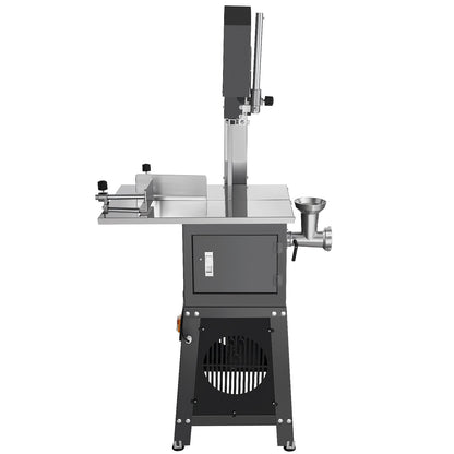 Commercial Electric Meat Bandsaw, 550W Stainless Steel Vertical Bone Sawing Machine, 19.1"x15" Workbench, 7.09 Inch Cutting Thickness, Frozen Meat Cutter with Blade for Rib Pork Beef