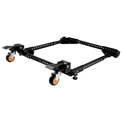 Mobile Base, 650 lbs Weight Capacity, Adjustable from 12" x 12" to 36" x 36", Heavy Duty Universal Mobile Base Stand with Swivel Wheels, for Woodworking Equipment, Bandsaw, Power Tools, Machines