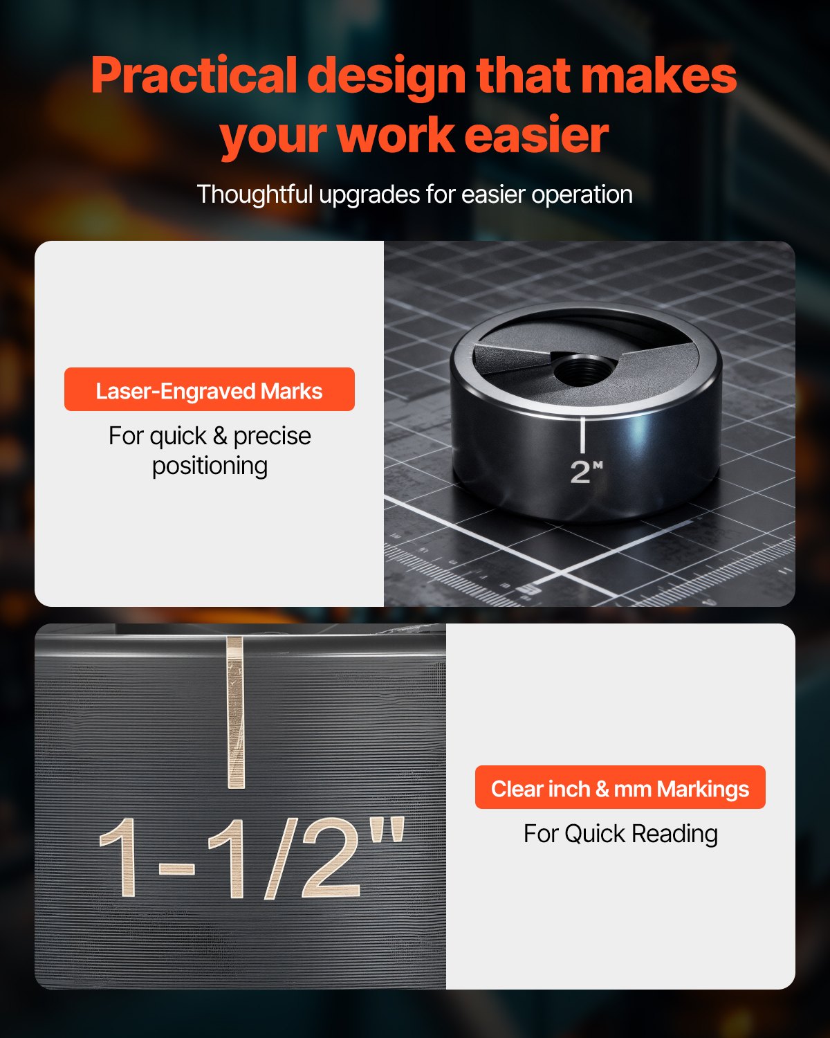 Ausstanzwerkzeug-Set, 12,7 bis 50,8 mm, SLUG-Buster Ratschen-Ausstanzwerkzeug-Set, Ratschenschlüssel-Ausstanzwerkzeug-Sets für Aluminium, Baustahl, Fiberglas, Kunststoffe, 6 Matrizengrößen, 40Cr Stahl Ko Werkzeugset