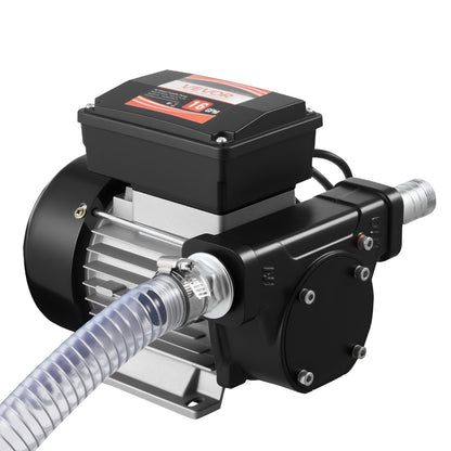 Ölförderpumpe 230 V, 16 GPM (60 l/min), Wechselstrom-Kraftstoffförderpumpe für Diesel, Kerosin und Biodiesel, max. Saughöhe 2,4 m, max. Förderhöhe 13,7 m, für Fahrzeuge, Baustellen und landwirtschaftliche Betriebe