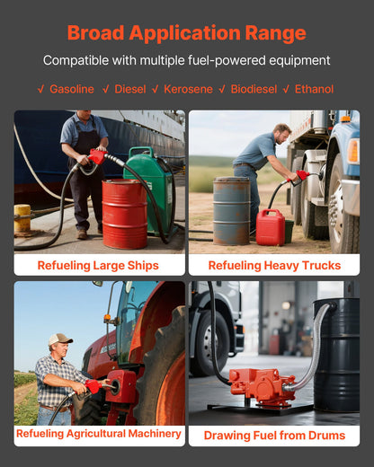 Fuel Transfer Pump 230V, 20 GPM 76 L/min, AC Electric Oil Transfer Pump, with Meter, Auto Shut-Off Fuel Nozzle & Discharge Hose, High Flow for Gasoline, Diesel, Kerosene, Biodiesel, Ethanol