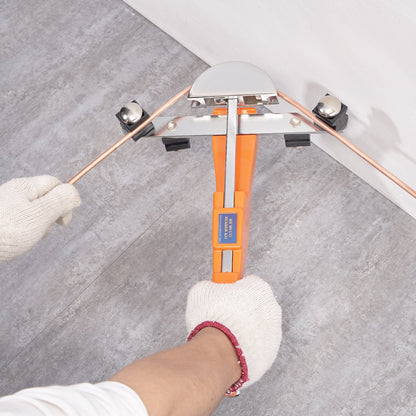 Rohrbiegegerät, 6,4 mm–22,2 mm, Ratschen-Rohrbiegegerät, 90°-Vorwärts-/Rückwärtsbiegewerkzeug mit 7 Biegebacken für die Reparatur von Klimaanlagen, Kühlschränken und Heizungsanlagen.
