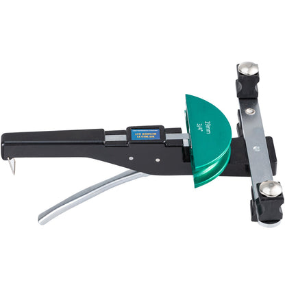 Kupferrohrbieger, 7 farbige Biegebacken, 1/4-7/8 Zoll, 90 Grad Vorwärts- und Rückwärtsbiegung, 6-22 mm für Kupfer- und Aluminiumrohre mit Rückwärtsbiegeaufsatz