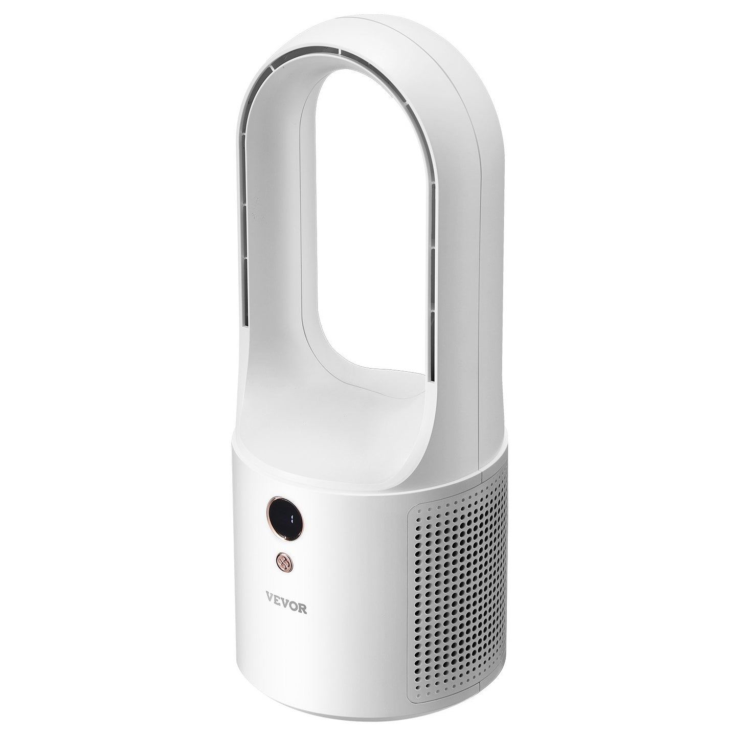 Desk Fan Bladeless, 12.99 Inch Kids-Friendly Personal Portable Desk Fan, 6-Speed USB Quiet Cooling Small Tower Fan with Button Control, Blows Cold Air for Office, Home (Plug to Use, No Battery)