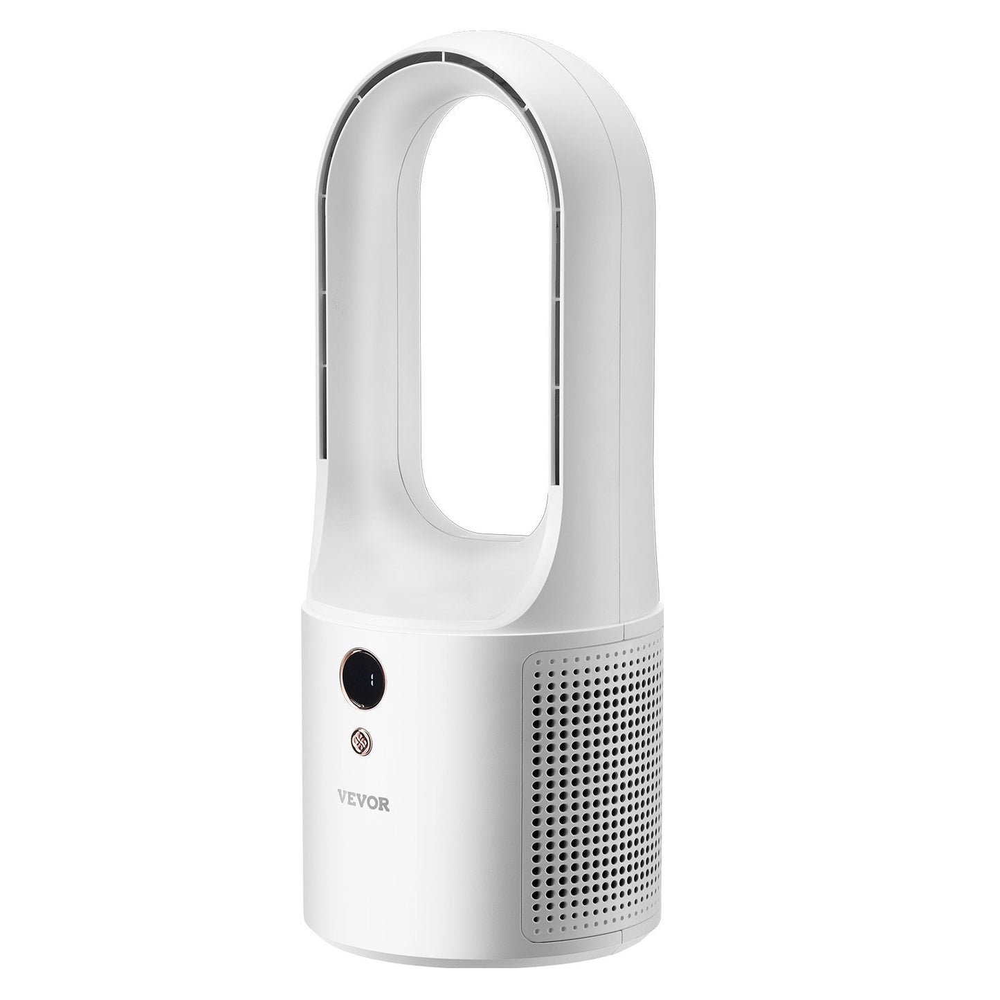 Desk Fan Bladeless, 12.99 Inch Kids-Friendly Personal Portable Desk Fan, 6-Speed USB Quiet Cooling Small Tower Fan with Button Control, Blows Cold Air for Office, Home (Plug to Use, No Battery)