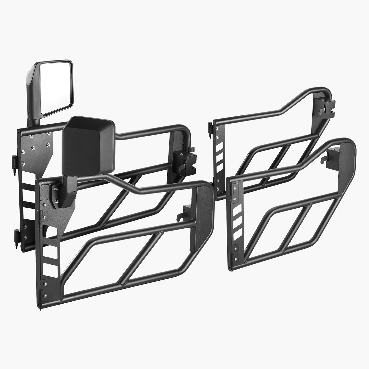 Jeep Tube Doors, 4-Door, Adventure Style Jeep Tubular Door with DOT Certified Rear View Mirrors, Jeep Doors with Rear Mirrors for 2018-2024 Jeep Wrangler JL & 2020-2024 Jeep Gladiator JT