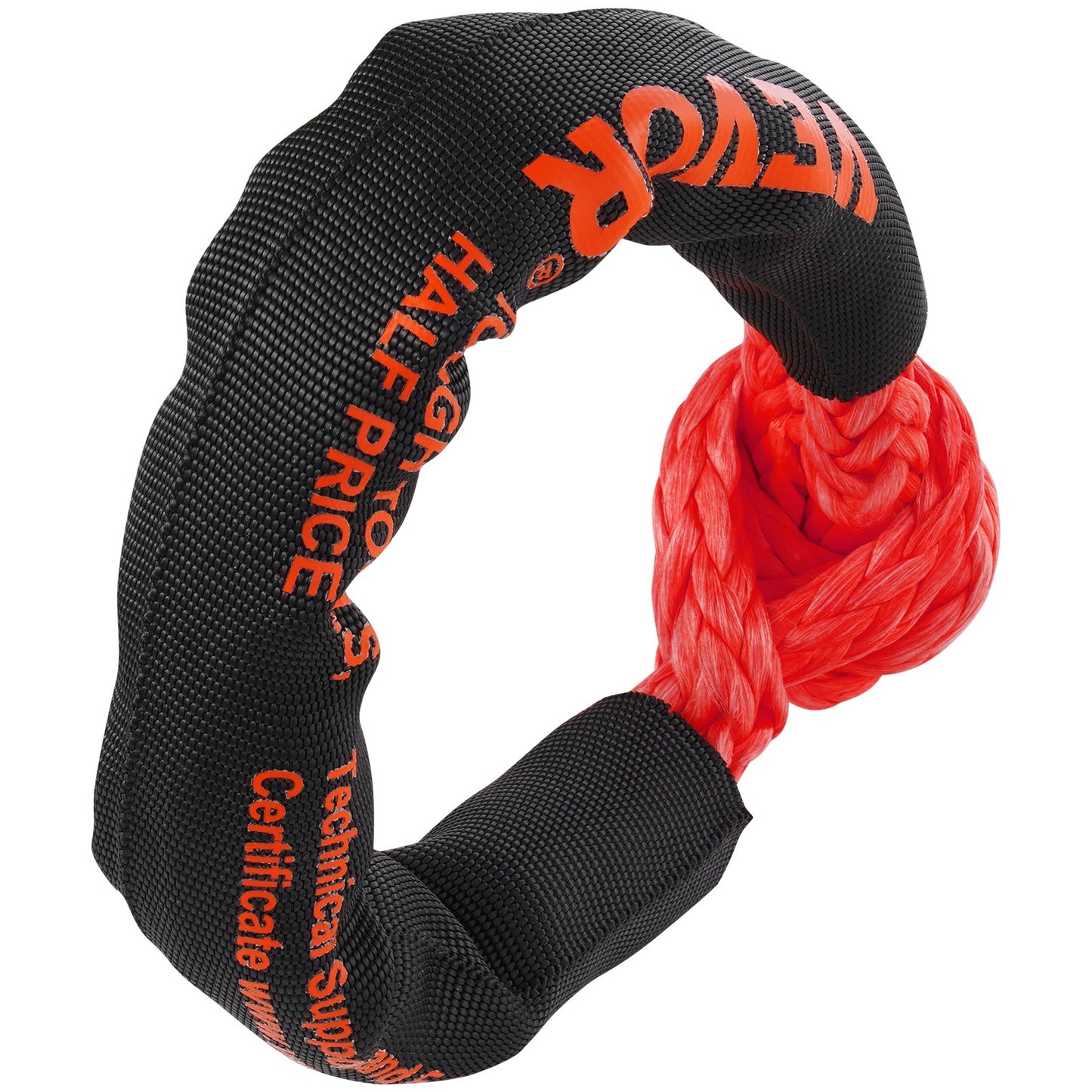 Soft Shackle Synthetic Recovery Rope 2PCS 1.3x56 cm 20 Ton Break Strength