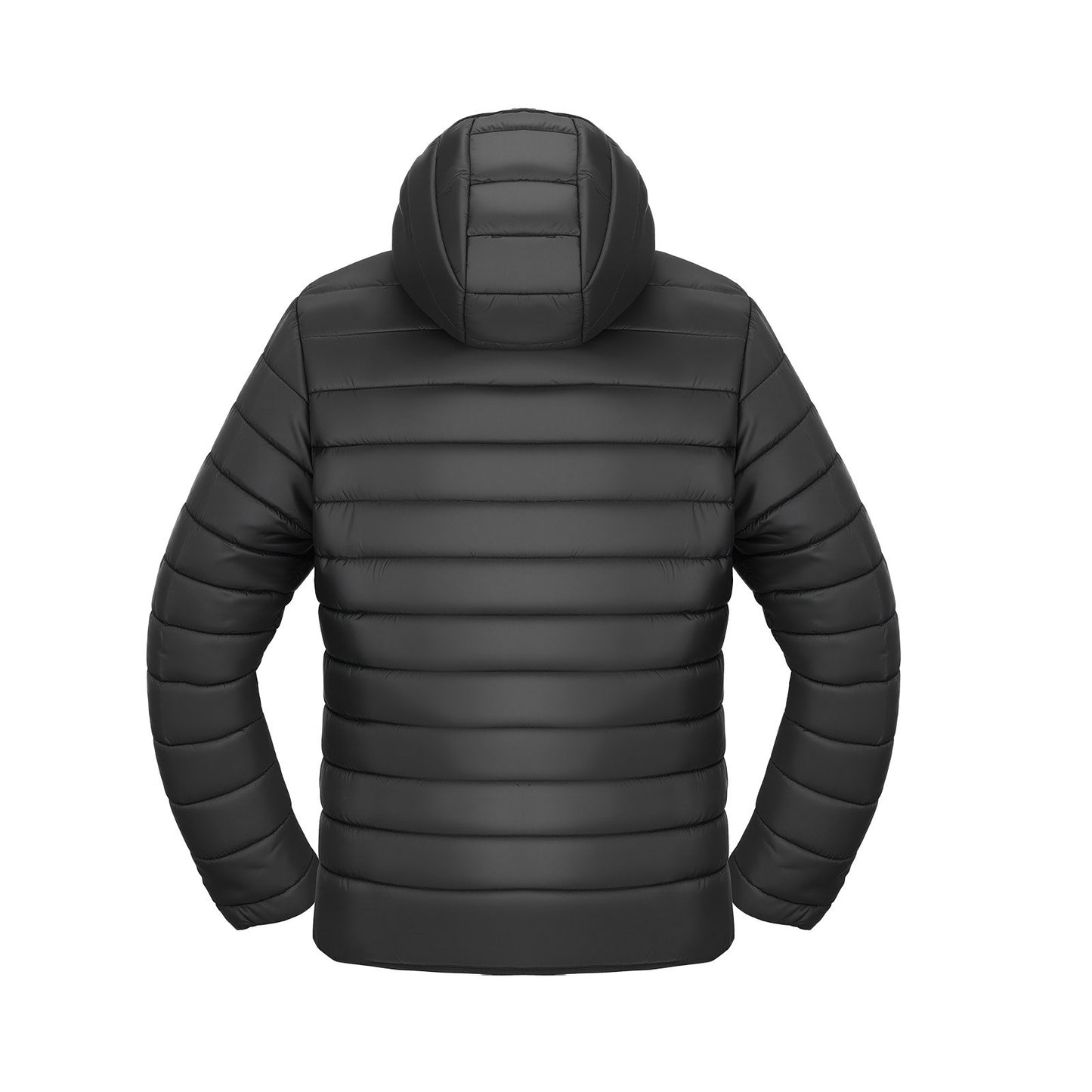 Beheizbare Herrenjacke mit 7,4-V-Akku, Softshell-Heizmantel, winddichte, leichte Oberbekleidung mit 6 Heizzonen und 3 Heizstufen für Wandern, Outdoor-Arbeit, Schwarz