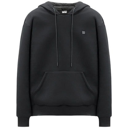 Heated Hoodie, Unisex Heated Sweatshirt with Battery Pack 7.4V, Electric Jacket with 5 Heating Zones for Men & Women, Lightweight Warm Heated Outdoor Pullover for Fishing Camping, XXL Size Black