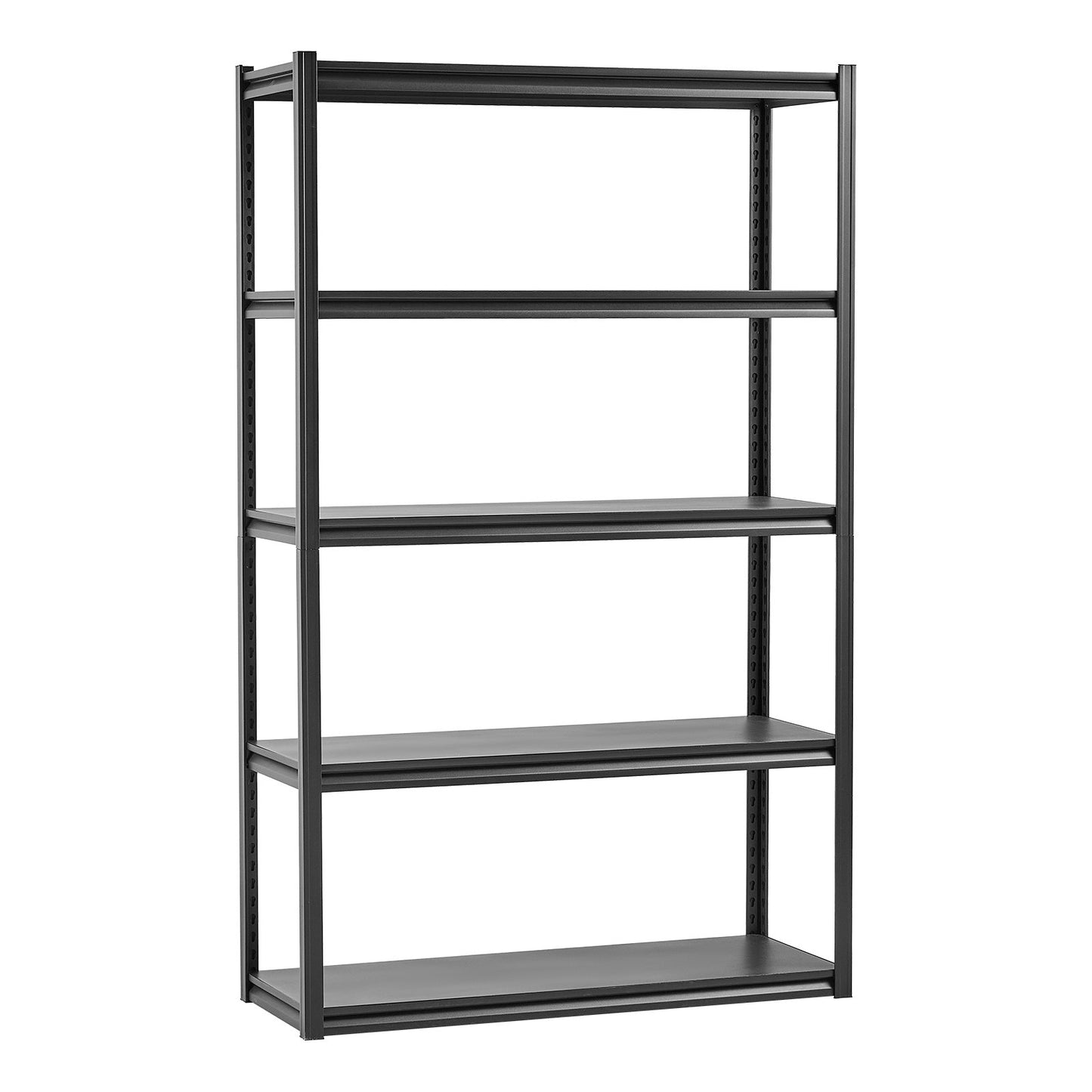 Storage Shelves, 3000 lbs, 5 Tier Garage Storage Shelving, 18" D x 48" W x 78" H Adjustable Metal Shelves for Garage Shelves Utility Rack Shelf, Ideal for Kitchen, Warehouse, Basement, Black