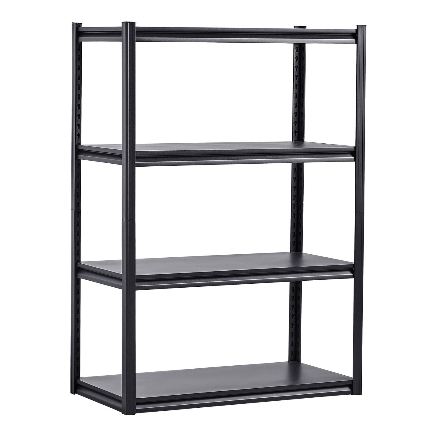Storage Shelves, 2400 lbs, 4 Tier Garage Storage Shelving, 20" D x 40" W x 57" H Adjustable Metal Shelves for Garage Shelves Utility Rack Shelf, Ideal for Kitchen, Warehouse, Basement, Black