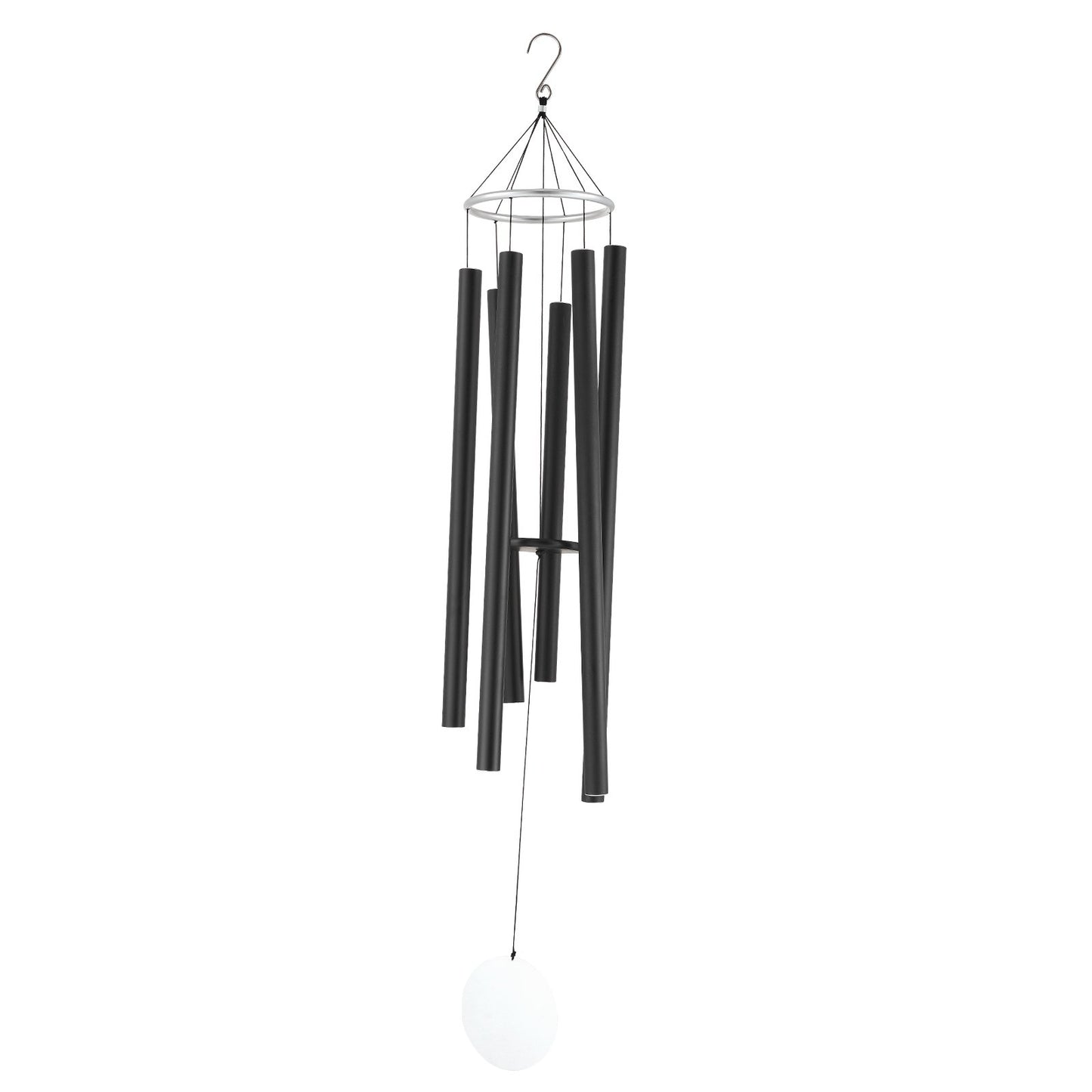 Wind Chimes for Outside, 1677 mm, Deep Tone Wind Chimes with 6 Tubes, Unique Large Memorial Wind Chimes for Anniversary, Amazing Outdoor Decor for Your Patio, Porch, Garden and Backyard, Black