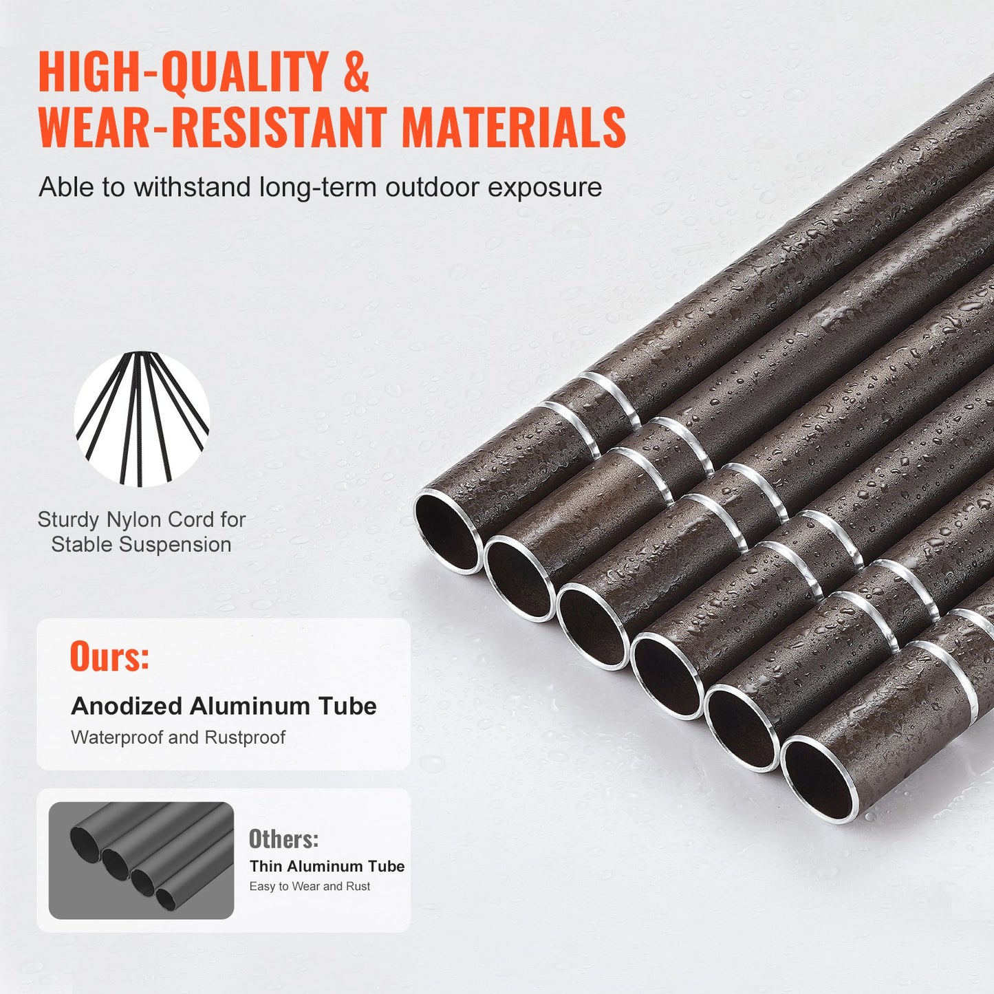 Wind Chimes for Outside, 1067 mm, Deep Tone Wind Chimes with 6 Tubes, Unique Large Memorial Wind Chimes for Anniversary, Grace Outdoor Decor for Your Patio, Porch, Garden & Backyard, Dark Brown