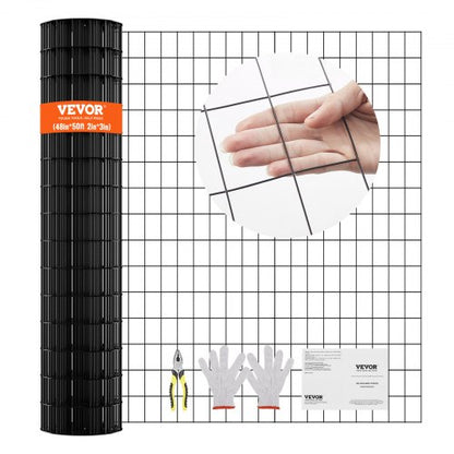 Hardware Cloth, 1220 x 15240 mm Galvanized Wire Mesh Roll, 16 Gauge Chicken Wire Fence Roll, Vinyl Coating Metal Wire Mesh for Chicken Coop Barrier, Rabbit Snake Fences, Poultry Enclosures