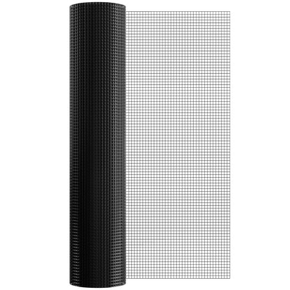 Hardware Cloth, 1220 x 15240 mm Galvanized Wire Mesh Roll, 19 Gauge Chicken Wire Fence Roll, Vinyl Coating Metal Wire Mesh for Chicken Coop Barrier, Rabbit Snake Fences, Poultry Enclosures