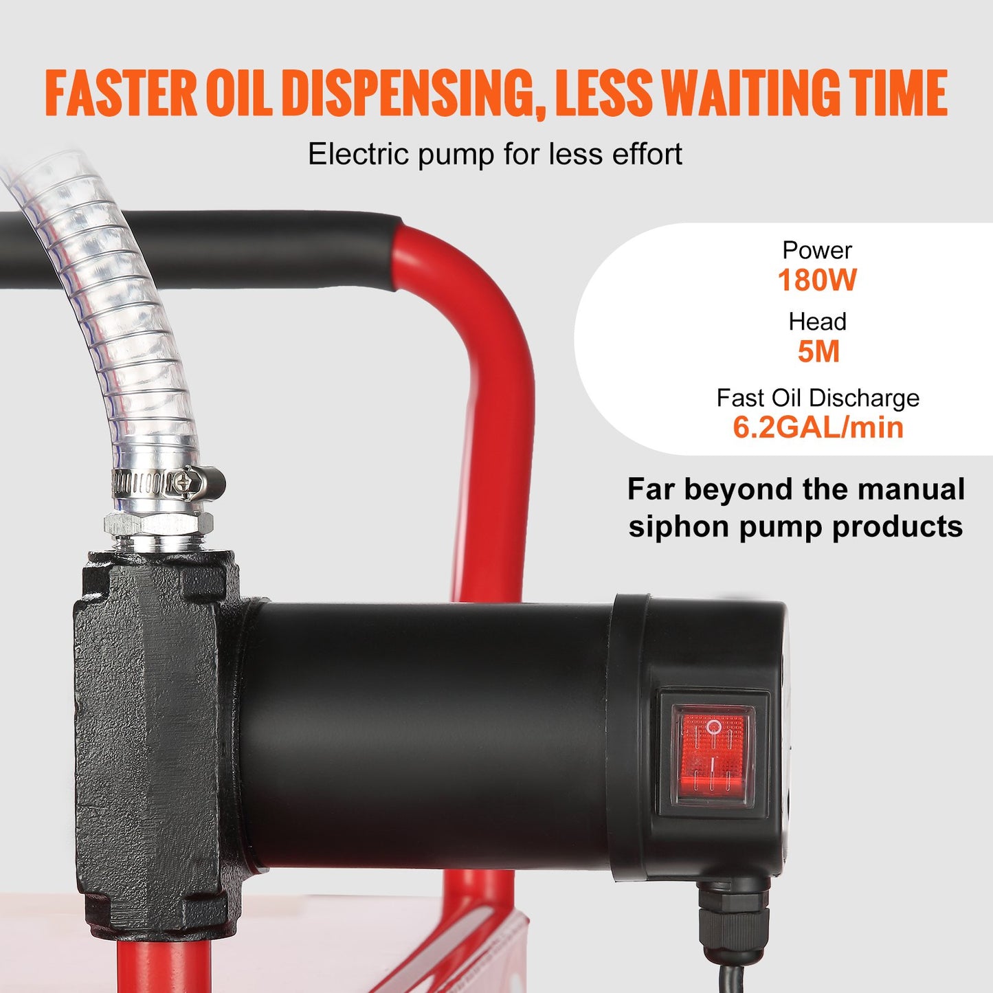 30 Gallon Diesel Caddy, 23.5 L/min, 180W Portable Storage Tank Container with Electric Pump Wheels, Diesel Transfer Storage Tank for Fueling