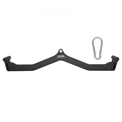 Latzug-Aufsatz, V-Stange für Kabelzugmaschinen, Trizeps-Zugstange, gummierter Griff für Rückentraining, Bizeps-Curl- und Trizeps-Latzugstange für Heimfitnessstudio