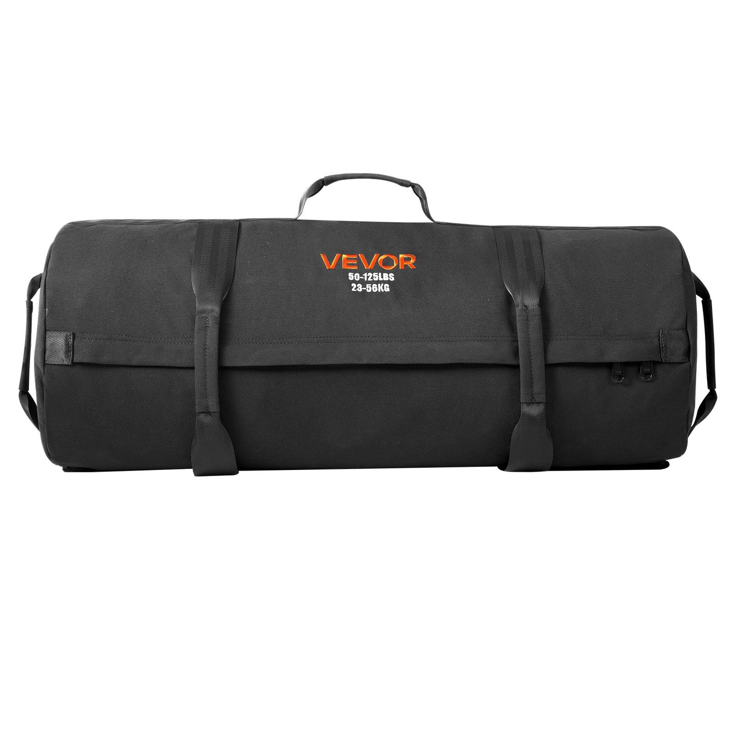 Workout Sandbag, Heavy Duty Workout Power Bags with Handles, 23-56 kg Adjustable Slam Bag for Fitness Strength Weight Training Cross-Training, Home Gym Exercise, Black (Unfilled)