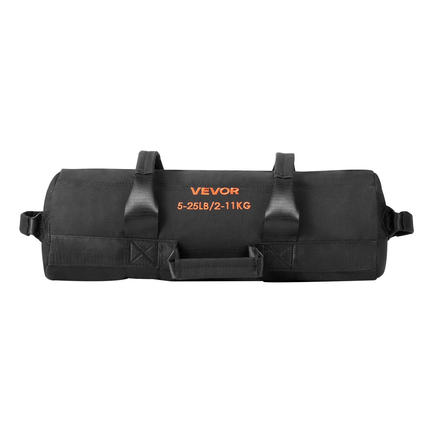 Workout Sandbag, Heavy Duty Workout Power Bags with Handles, 2-11 kg Adjustable Slam Bag for Fitness Strength Weight Training Cross-Training, Home Gym Exercise, Black (Unfilled)