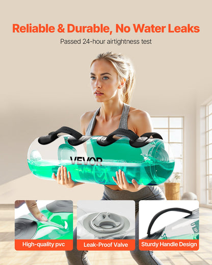 Water Weights Aqua Bag, Large Aqua Bags for Workout, 22.68 kg Adjustable Portable Stability Fitness & Full Body Exercise Equipment, for Strength Core and Balance Training, Home Gym Exercise