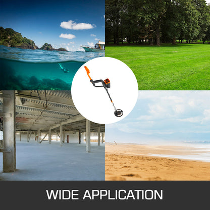 Gelber Metalldetektor 3010, wasserdicht, Scheibenmetalldetektor, Unterwasser- und Untergrund-Metalldetektor mit hoher Genauigkeit, LCD-Display, Kopfhörer, automatischer Detektor, für Erwachsene und Kinder