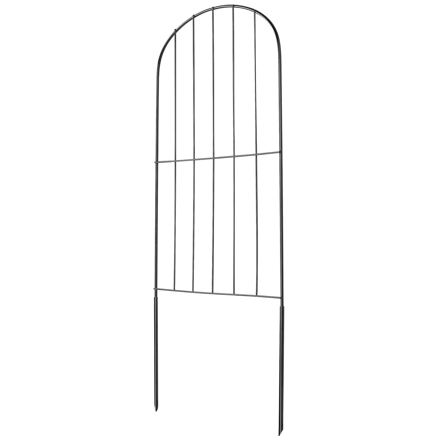 Garden Fence, No Dig Fence 731.5 cm (H)x 396.2 cm(L) Animal Barrier Fence, Underground Decorative Garden Fencing with 5.1 cm Spike Spacing, Metal Dog Fence for the Yard and Outdoor Patio, 28 Pack