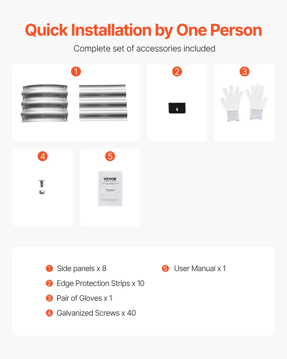 Metal Raised Garden Bed, 4 x 2 x 1 ft Outdoor Galvanized Planter Box, with Open Bottom, Large Oval Planter Raised Bed for Gardening Vegetables, Flowers, Herbs, and Succulent Plants, Silver