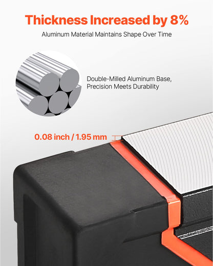 6-teiliges Torpedo-Wasserwaagen-Set, 78/48/32/24/16/10 Zoll, komplett magnetisch, mit Libellen für 45/90/180°-Winkel, magnetischer Wasserwaagenkasten aus Aluminiumlegierung, stoßfest, SAE- und metrische Skala