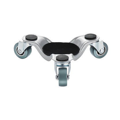 Furniture Dolly, 440 lbs Load Capacity, 3 Wheel Steel 6.3" Tri-dolly Heavy Duty Mover with Triangle Swivel Caster, Carbon Steel Panel, Furniture Lift Mover Tool Set for Appliances, Sofa, Fridge