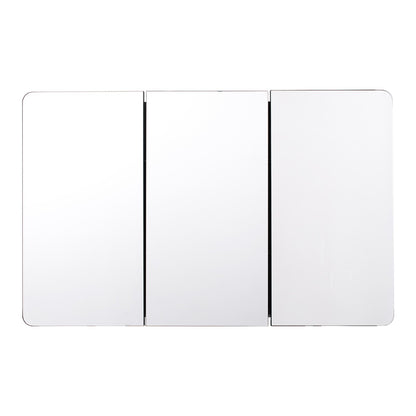 Medicine Cabinet, 25.5 x 40 inch, Medicine Cabinet for Bathroom with Mirror, Aluminum Frame Bathroom Wall Cabinet, 4-layer Adjustable Shelves, Recessed & Wall-mounted Installation