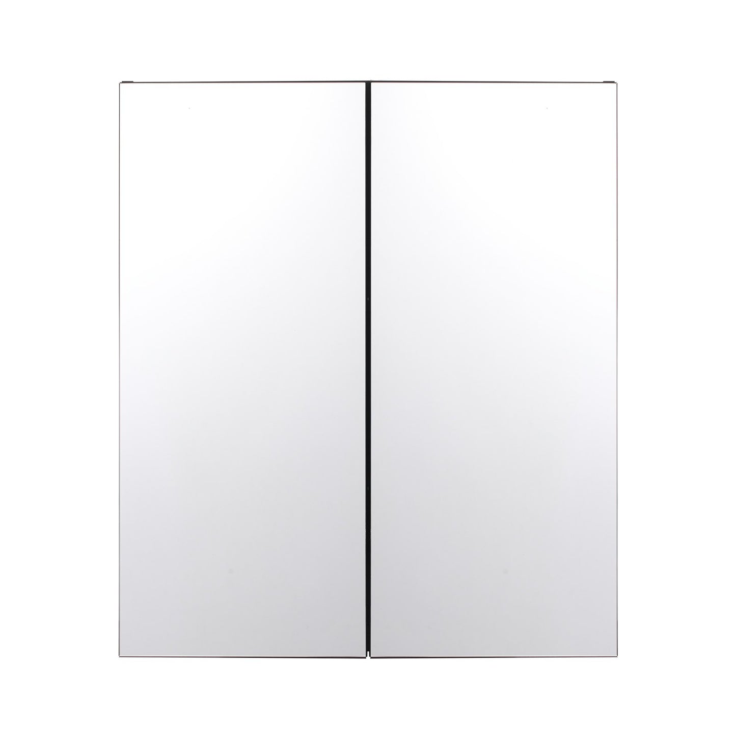 Medicine Cabinet, 26 x 30 inch, Medicine Cabinet for Bathroom with Mirror, Aluminum Frame Bathroom Wall Cabinet, 2-layer Adjustable Shelves, Recessed & Wall-mounted Installation