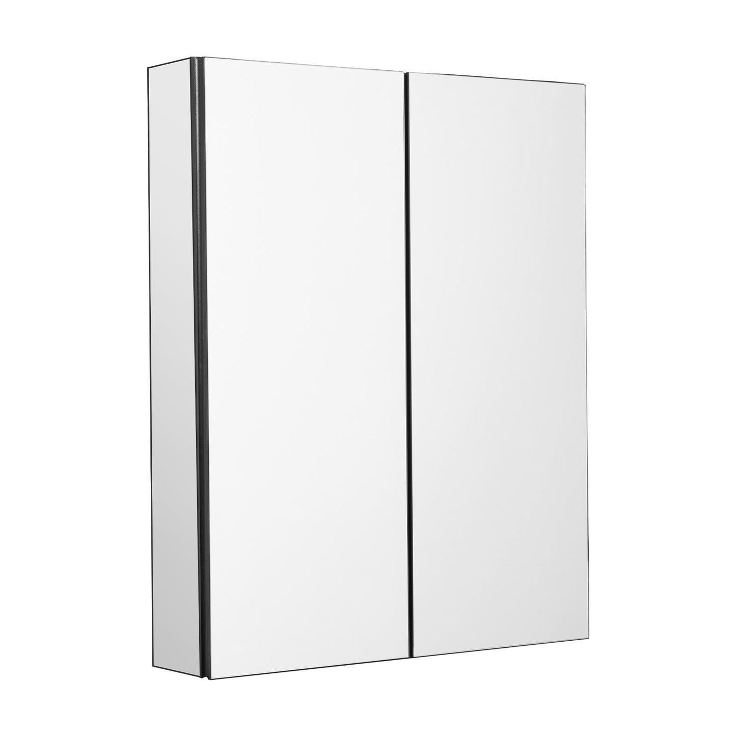 Medicine Cabinet, 26 x 30 inch, Medicine Cabinet for Bathroom with Mirror, Aluminum Frame Bathroom Wall Cabinet, 2-layer Adjustable Shelves, Recessed & Wall-mounted Installation