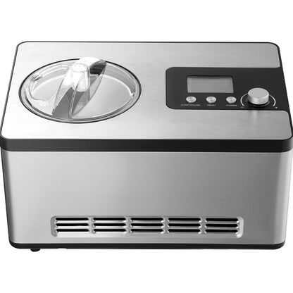 1,9-Liter-Automatische Eismaschine, elektrisch, Joghurt-Gelato-Herstellung, Silber