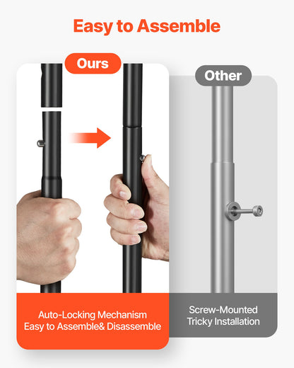 Kleiderständer, rollbarer Kleiderständer mit verstellbarer Querstange und seitlichen Haken, Tragkraft 68 kg, robuster Kleiderständer aus Kohlenstoffstahl mit Rollen für Schlafzimmer, Waschküche, Wohnzimmer