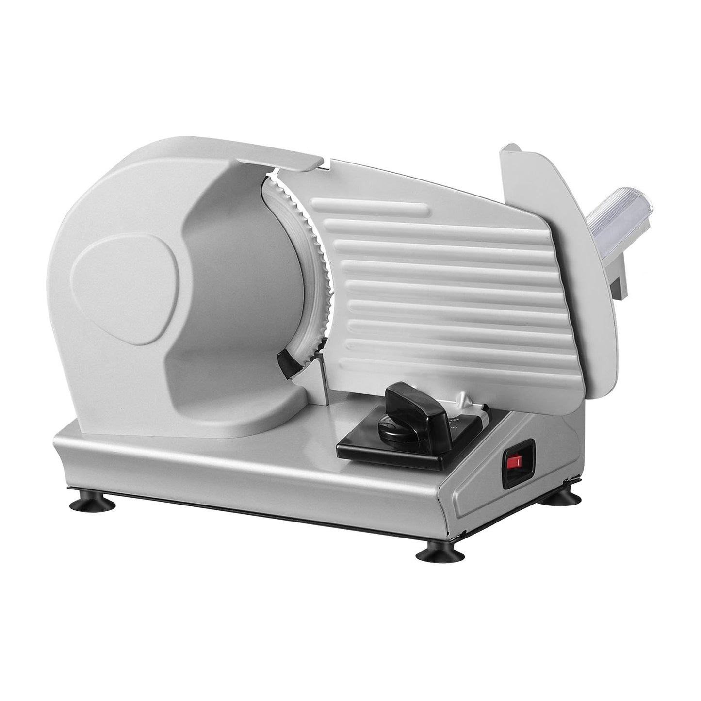 Meat Slicer, 180W Electric Deli Food Slicer with 19.1 cm SUS420 Stainless Steel Blade and Blade Guard, 0 - 1.5 cm Adjustable Thickness for Home Use, Easy to Clean, Cut Meat, Bread, Ham and Cheese