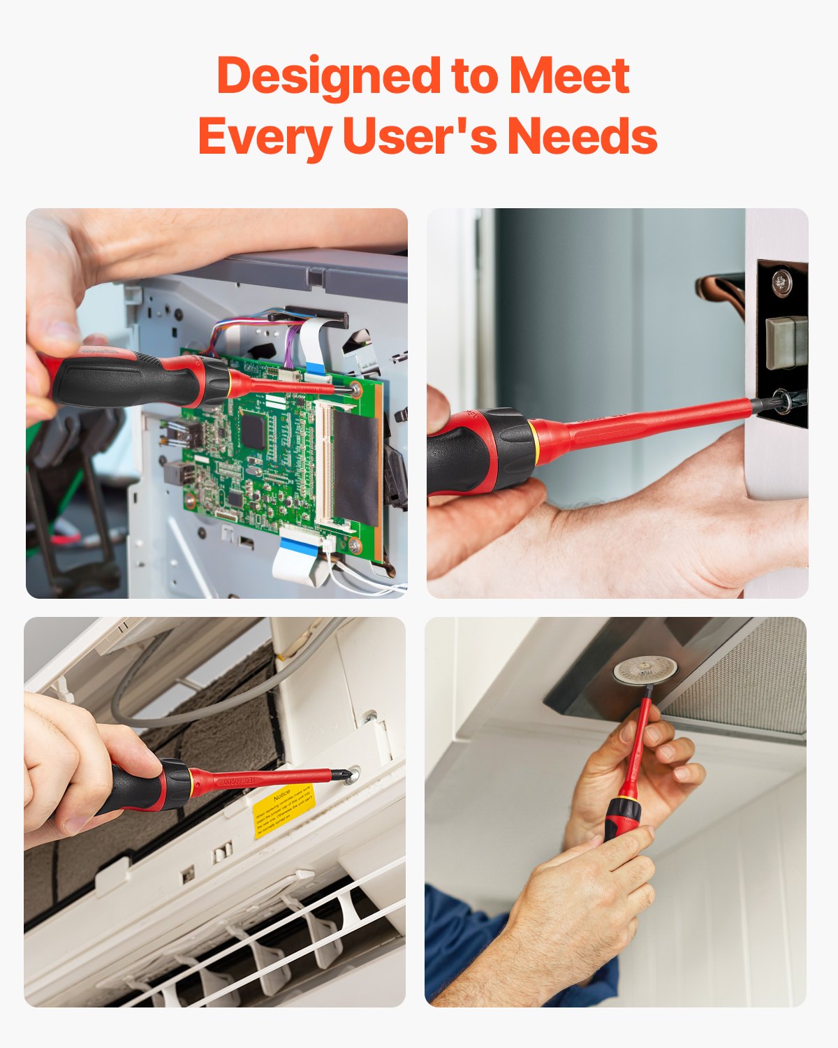 Isolierter Schraubendrehersatz, 13-teiliger professioneller Elektriker-Schraubendrehersatz, 1000-V-isolierter Elektriker-Werkzeugsatz, mit magnetischen Phillips-, Schlitz-, Pozidriv- und Torx-Bits, Schraubendreher für Elektriker