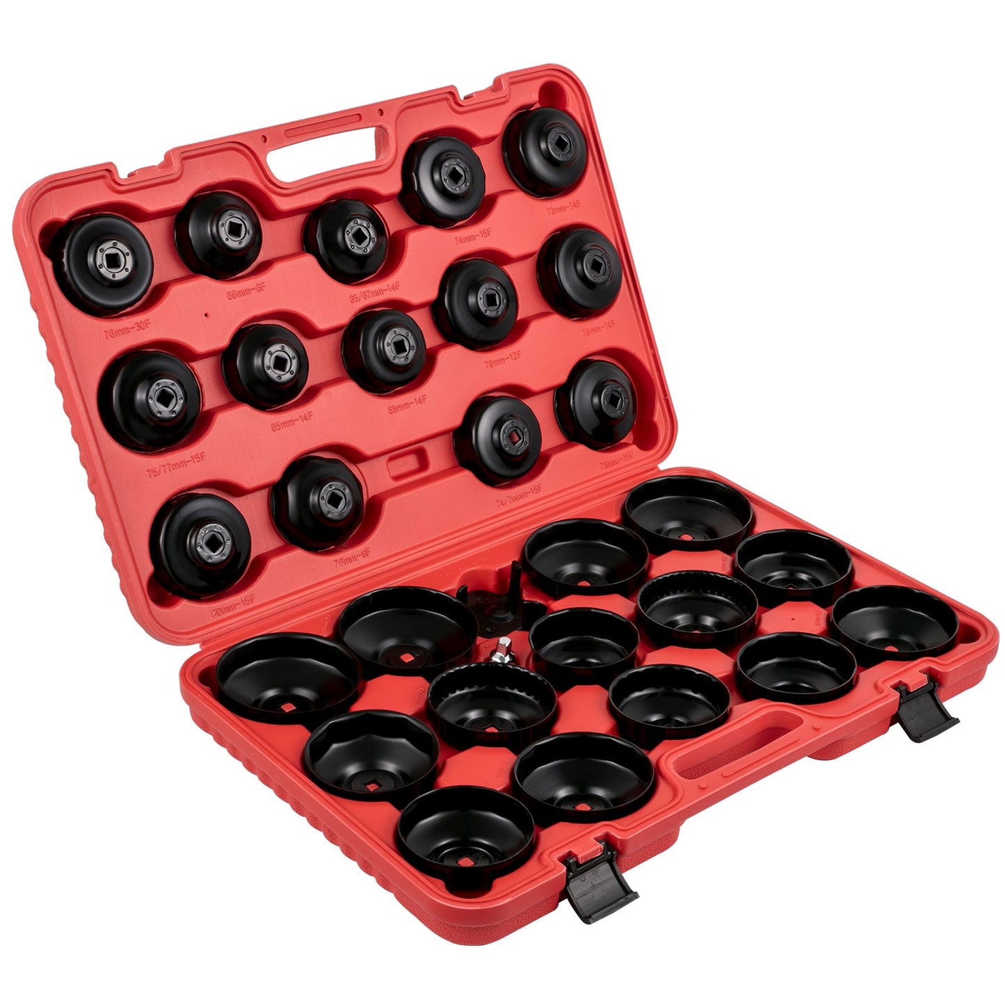 Oil Filter Socket Set, 30 Pcs Oil Filter Wrench Set, Sturdy Steel Oil Filter Socket, 3/8\" Oil Filter Socket, Low Profile Oil Filter Socket Set For Easy Access, Oil Filter Wrench Cap Set