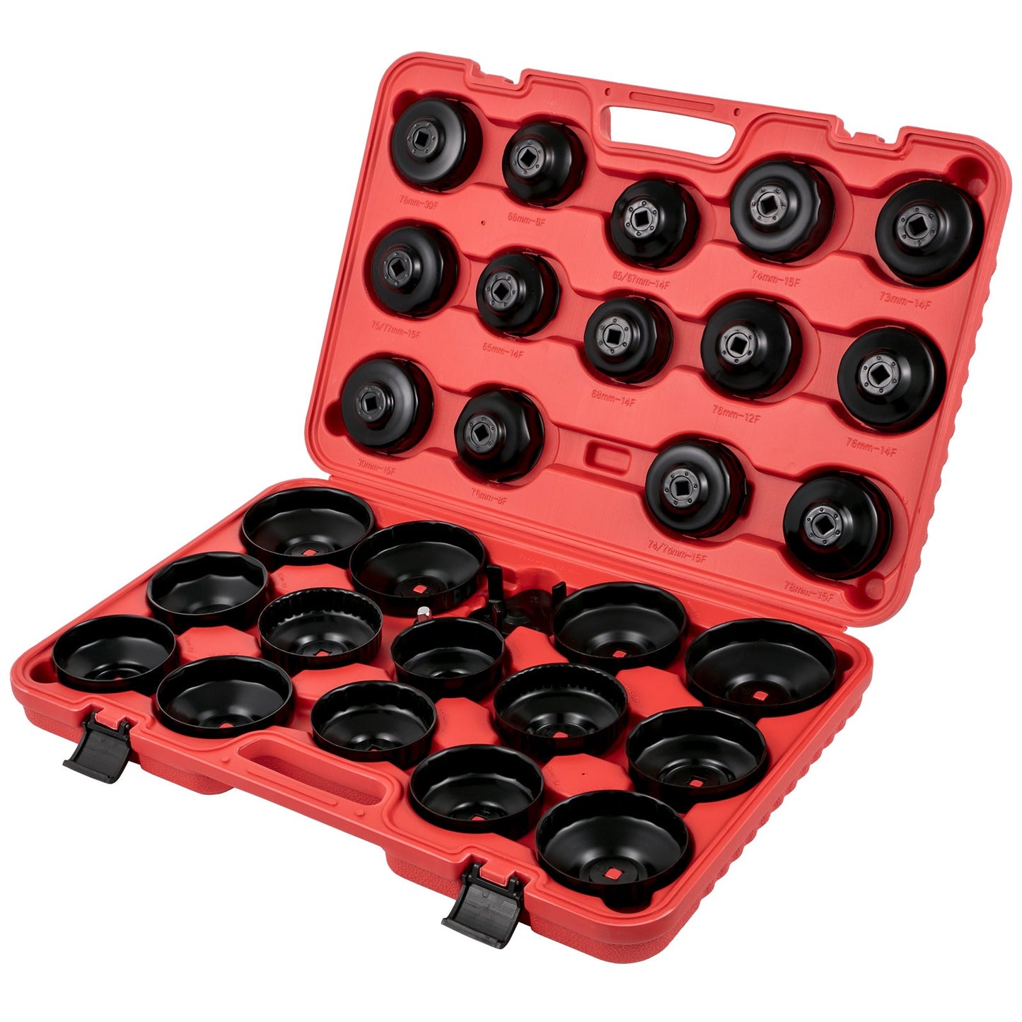 Oil Filter Socket Set, 30 Pcs Oil Filter Wrench Set, Sturdy Steel Oil Filter Socket, 3/8\" Oil Filter Socket, Low Profile Oil Filter Socket Set For Easy Access, Oil Filter Wrench Cap Set