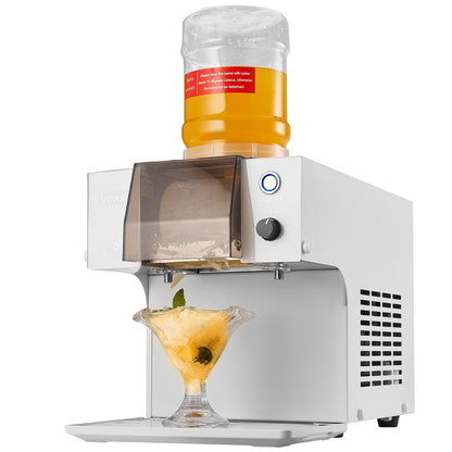 Schneeflocken-Eismaschine, 60 kg/24 h, Eismaschine mit Edelstahlklinge, elektrische Schneekegelmaschine mit 1,8-Liter-Tank, 90 Sekunden Vorkühlzeit, für Zuhause und kleine Feiern