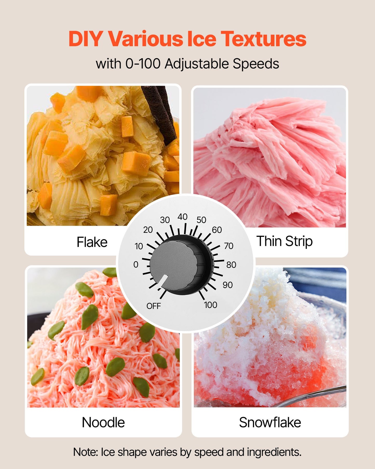 Schneeflocken-Eismaschine, 80 kg/24 h, Eismaschine mit Edelstahlklinge, elektrische Schneekegelmaschine mit 1,8-Liter-Tank, 90 Sekunden Vorkühlzeit, für Zuhause und kleine Feiern