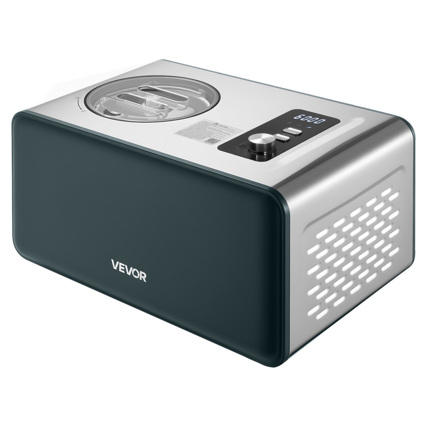 Automatic Ice Cream Maker with Built-in Compressor, 1.5L No Pre-freezing Gelato Maker, Electric Sorbet-Maker, 3 Modes Compressor Ice Cream Machine for Home Kitchen