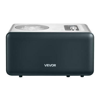 Automatic Ice Cream Maker with Built-in Compressor, 1.5L No Pre-freezing Gelato Maker, Electric Sorbet-Maker, 3 Modes Compressor Ice Cream Machine for Home Kitchen