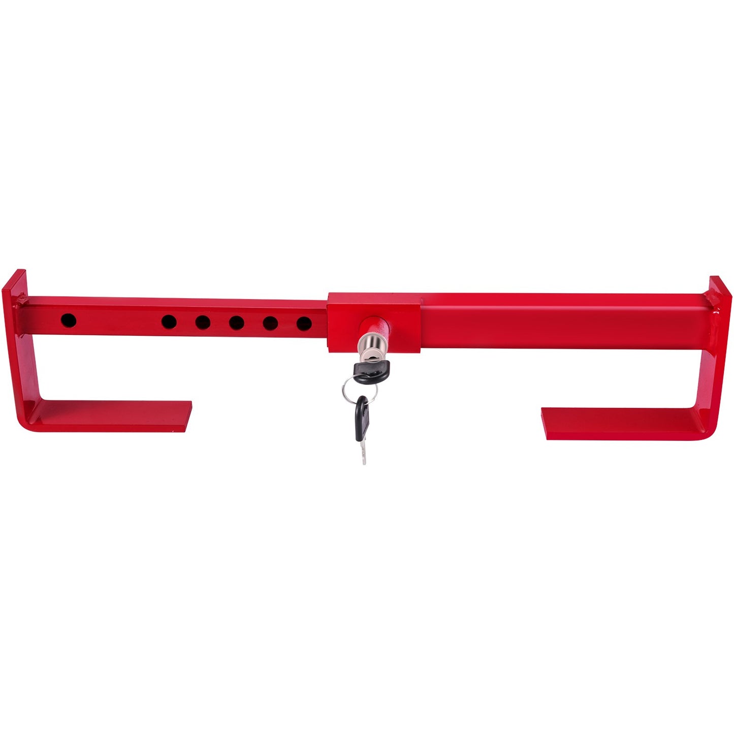 Cargo Container Lock 9.84"-17.32" Locking Distance Semi Truck Door Locks with 2 Keys Shipping Container Accessories Red Powder-coated with Spring Lock for Fixed Container and Semi Trailer Box