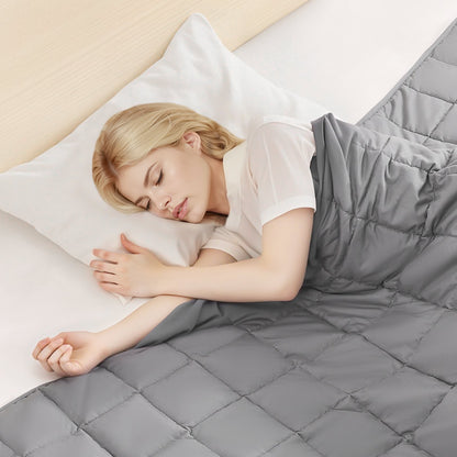 Weighted Blanket, 25 lbs, 88 x 104 in King Size, Cooling Breathable Heavy Blanket with Glass Beads, All-Season Use, Suitable for 250-310 lbs Adults, Anxiety Stress Relief, Improve Sleep, Grey