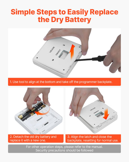7-Day Programmable Thermostat, Home Thermostats for Heat Pump,Air Conditioner,Underfloor Heating, LED Screen with Backlight & 1Cool+1Heat,Energy-Efficient,Wide Temp Range,White