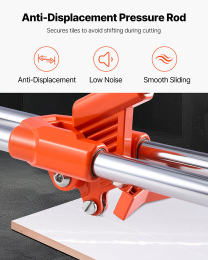 430mm Manual Tile Cutter for Wall & Polished Tiles,Double Rails for Precise Cutting, Tungsten Carbide Wheel,Non-Slip Handle,Anti-Displacement Pressure Rod,Precise Cuts for Pros & Beginners
