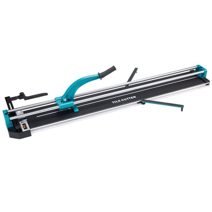 Manual Tile Cutter, 1200mm, Porcelain Ceramic Tile Cutter with Tungsten Carbide Cutting Wheel, Infrared Positioning, Anti-Skid Feet, Double Rails for professional installers or beginners