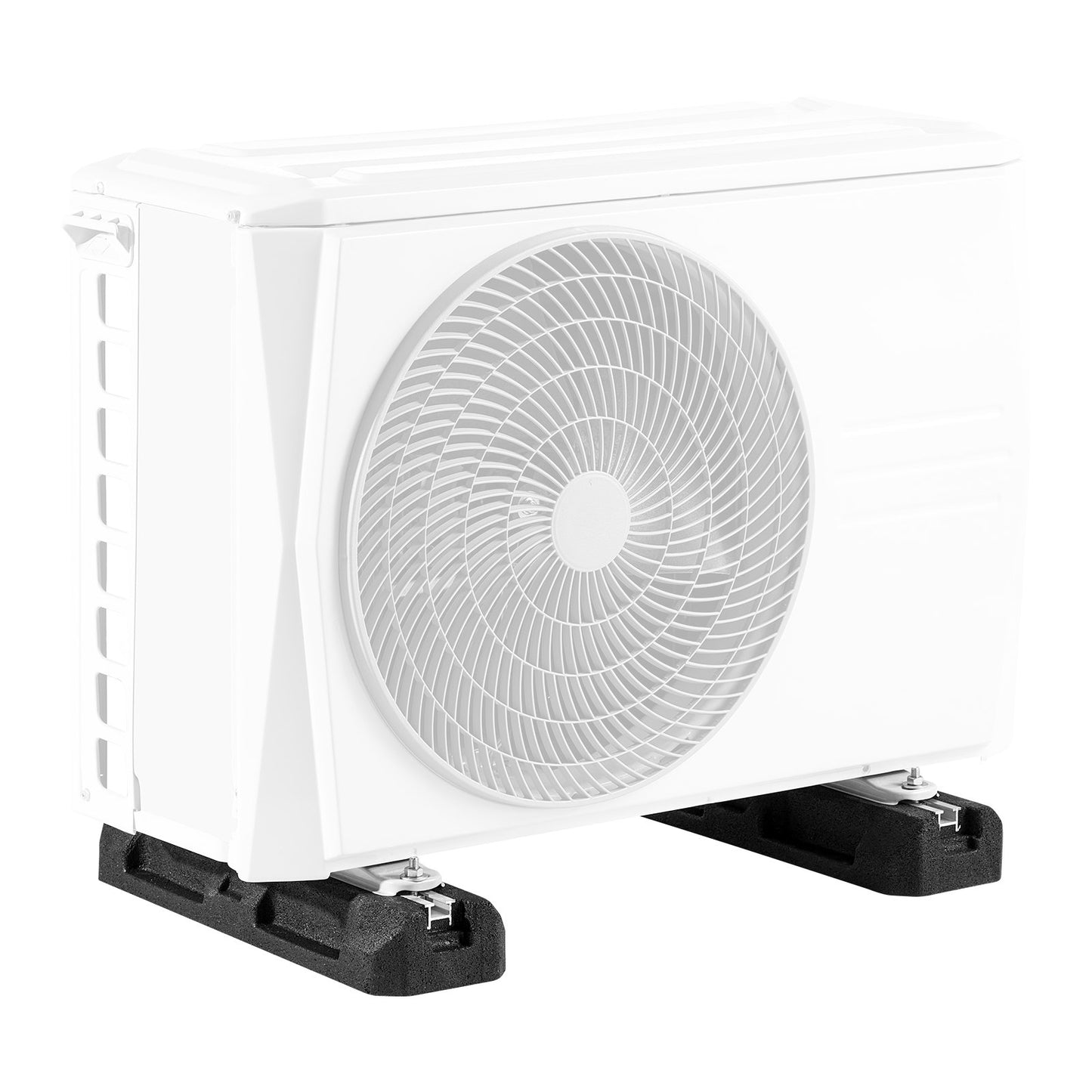 Floor Mounting Base Kit for Mini Split Air Conditioning Systems, Floor Mounting Ground Base Pad for 9000-36000BTU AC Heat Pump System, Heavy-Duty Rubber Anti-Vibration Pads, Max Load 1000kg