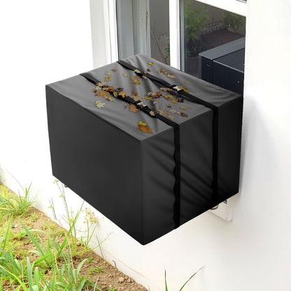 Air Conditioner Cover, 530 x 400 x 380 mm Ac Cover for Air Conditioning Unit, Double-Layer, Waterproof Polyester Fabric, Adjustable Shoulder Strap, Universal Size for Outdoor Outside